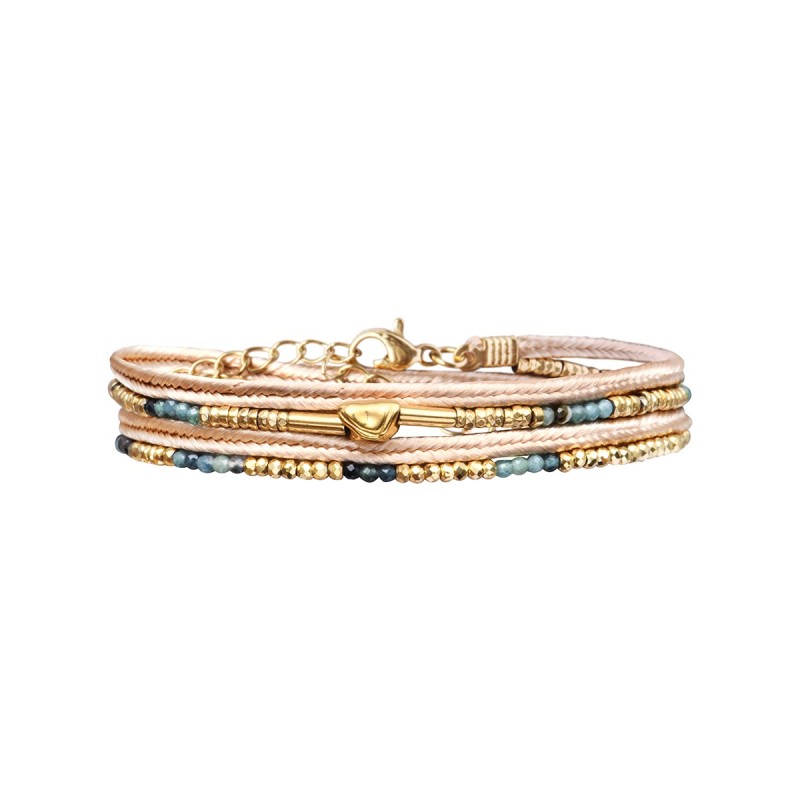 Pulsera 2 vueltas hilo seda