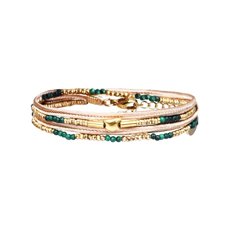 Pulsera 2 vueltas hilo seda