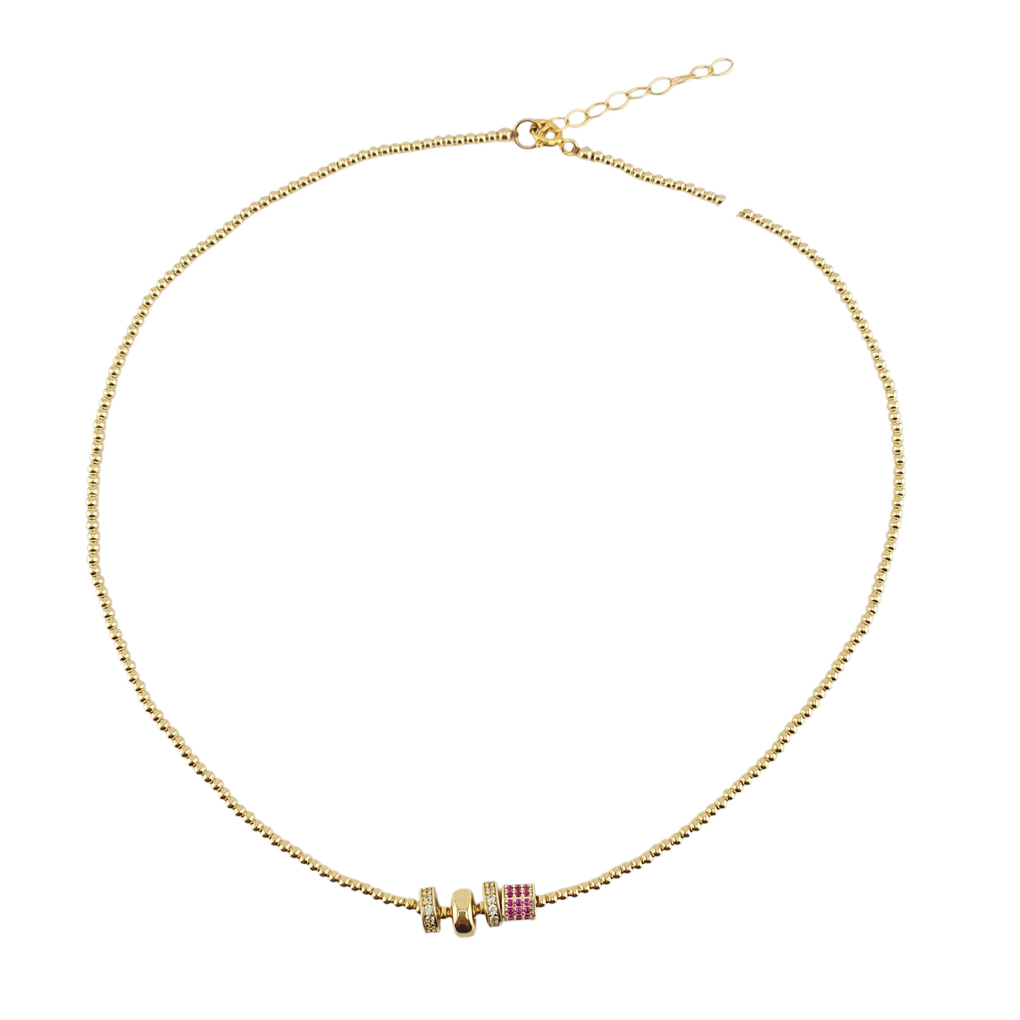 Collar  bolitas  donas  y  barriles