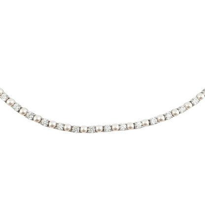 Choker tennis y perla