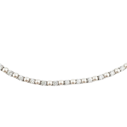 Choker tennis y perla