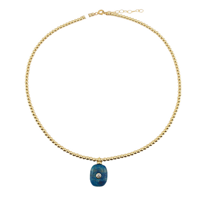 Collar bolitas  Gold filled