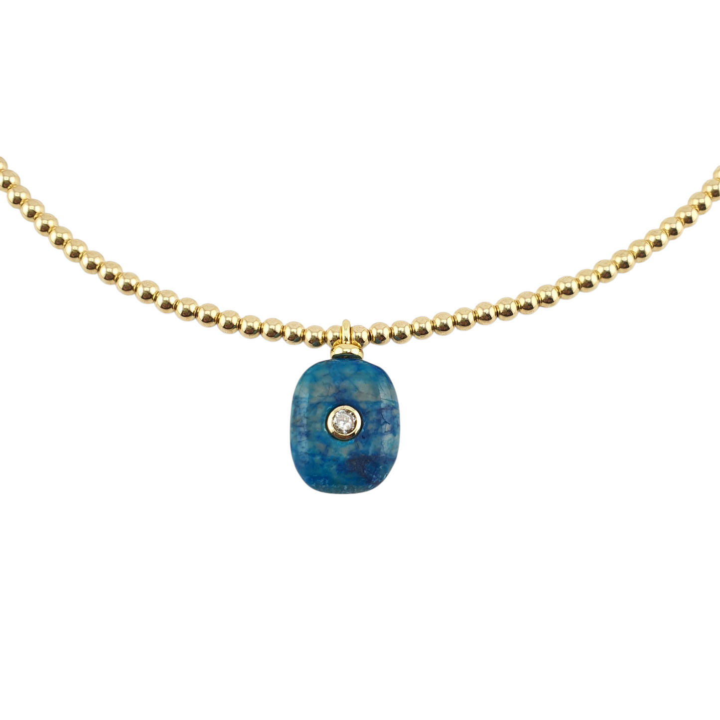 Collar bolitas  Gold filled