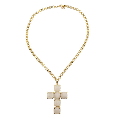 Collar cruz cuarzo