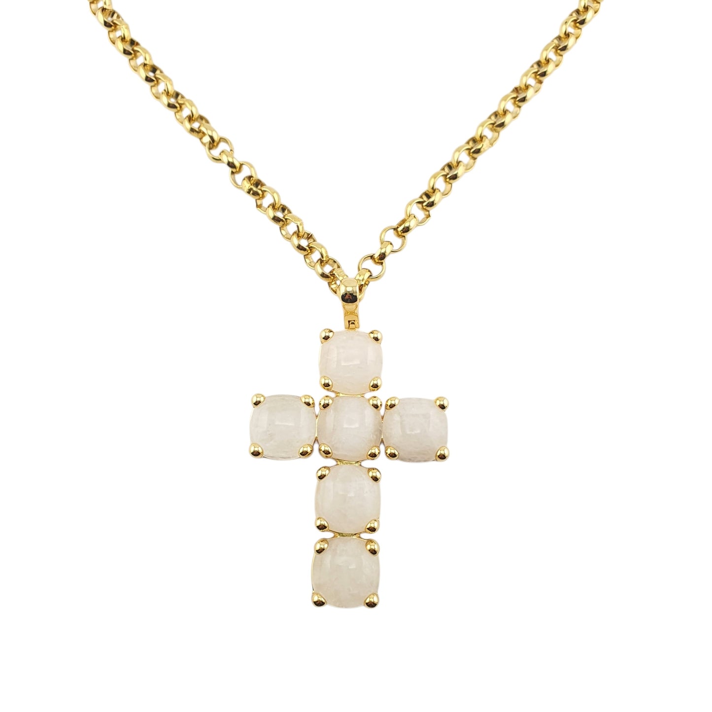 Collar cruz cuarzo