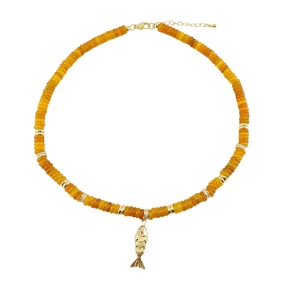 Choker Pukka aventurina pez movible