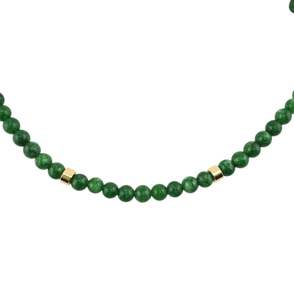 Collar jades pulidos con barril liso
