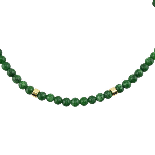 Collar jades pulidos con barril liso