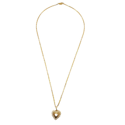 Cadena corazon con rayos y puntos