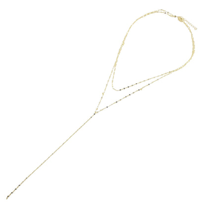 Lariat fino oval doble