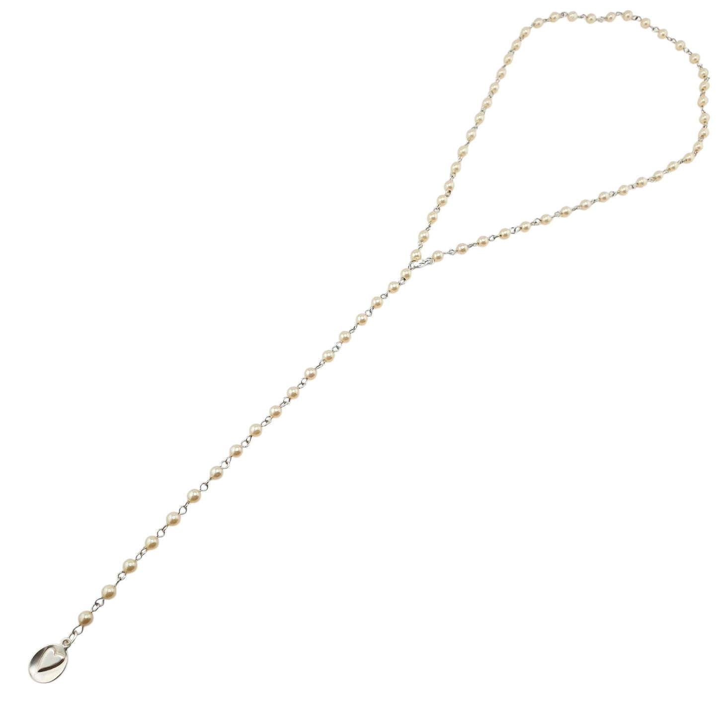 Cadena engarce plata y perla