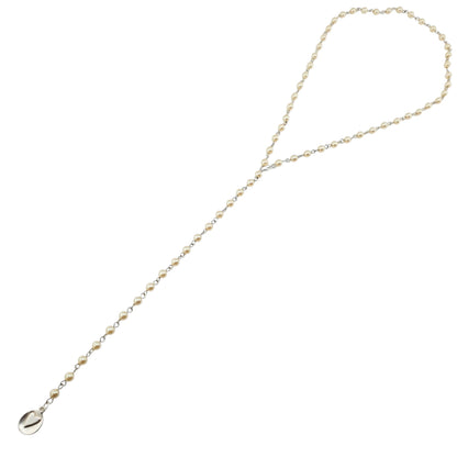 Cadena engarce plata y perla
