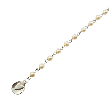 Cadena engarce plata y perla