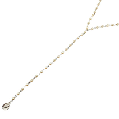 Cadena engarce plata y perla