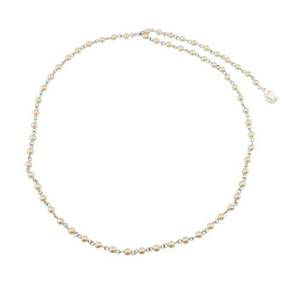 Cadena engarce plata y perla