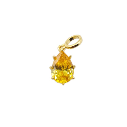 Dije gota circonia citrina