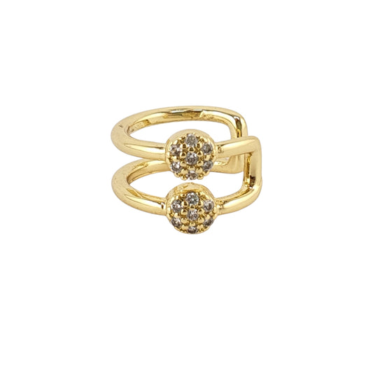 Cuff 2 circulos circonias