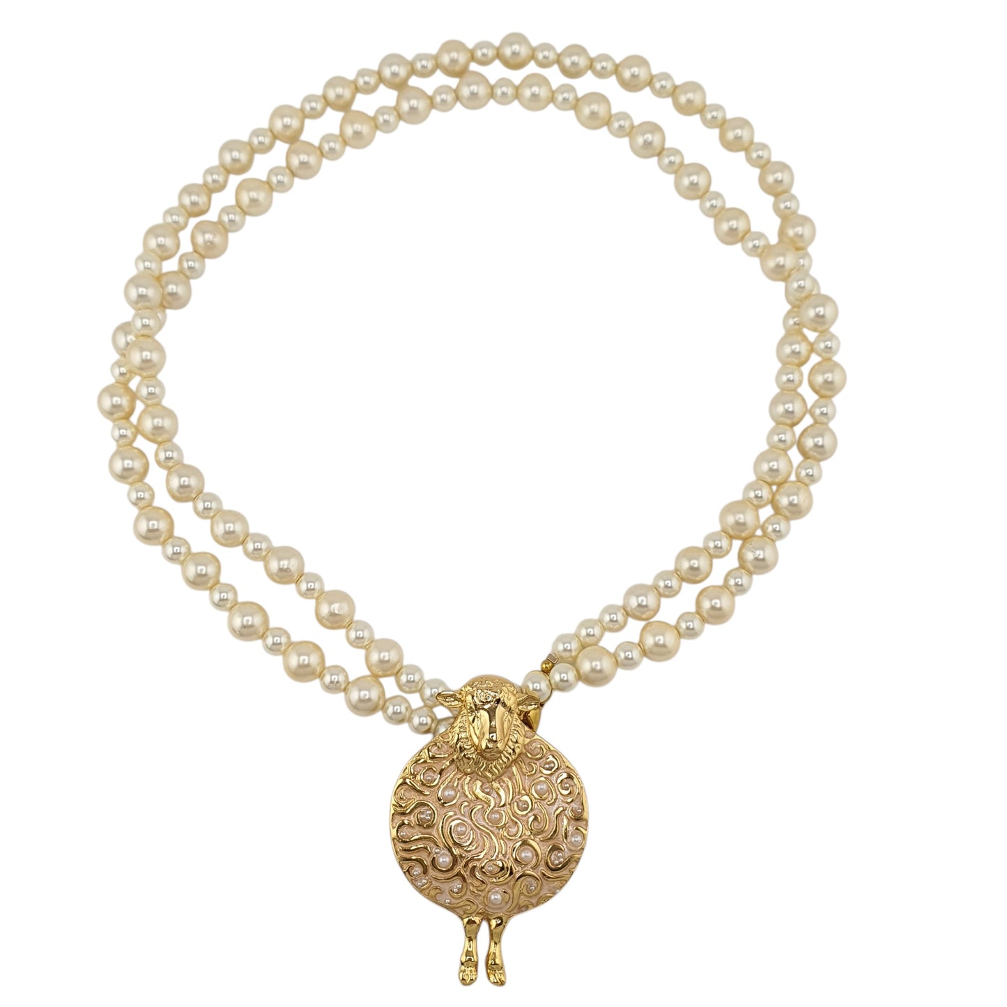Collar oveja perlas