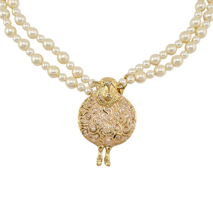 Collar oveja perlas