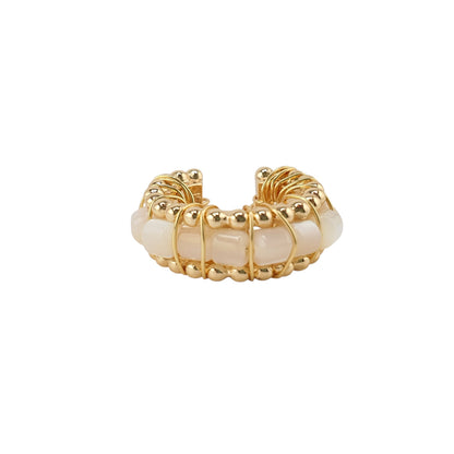 Cuff bolitas agathas Marfil
