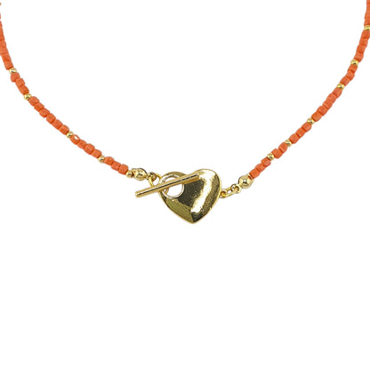 Choker broche corazon