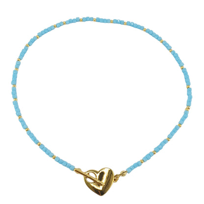 Choker broche corazon