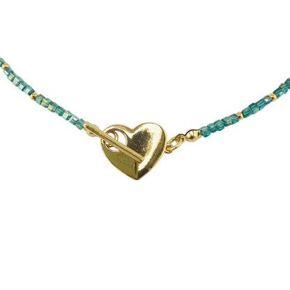 Choker broche corazon