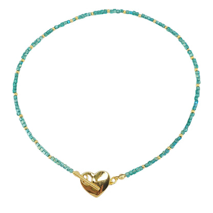 Choker broche corazon