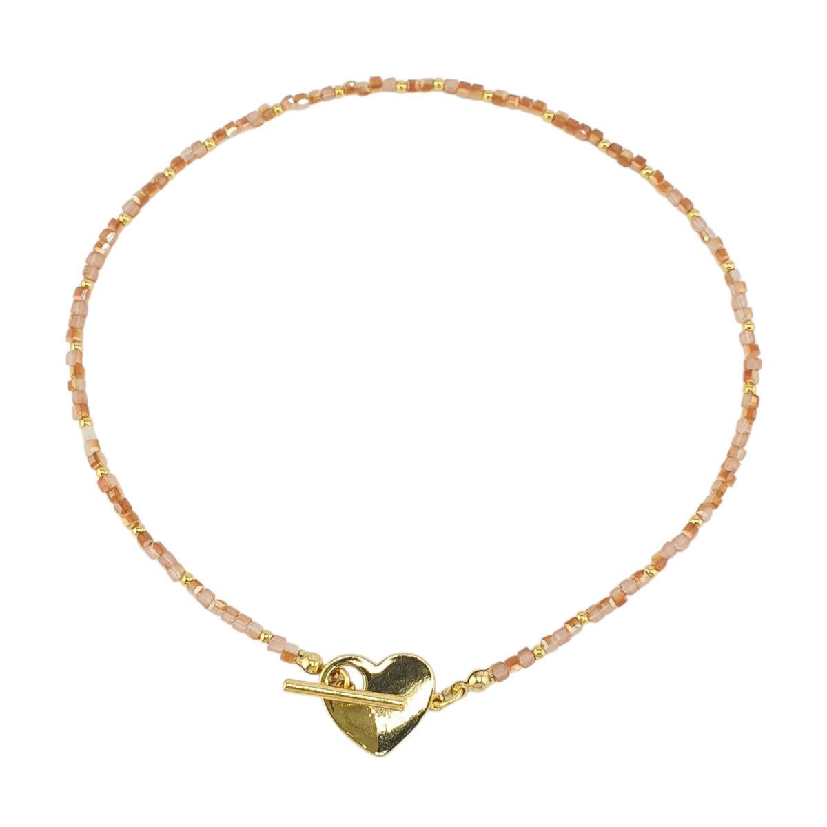 Choker broche corazon