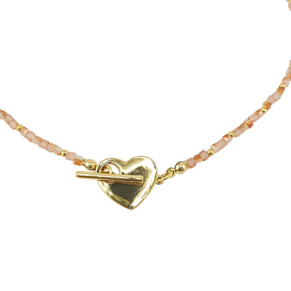 Choker broche corazon