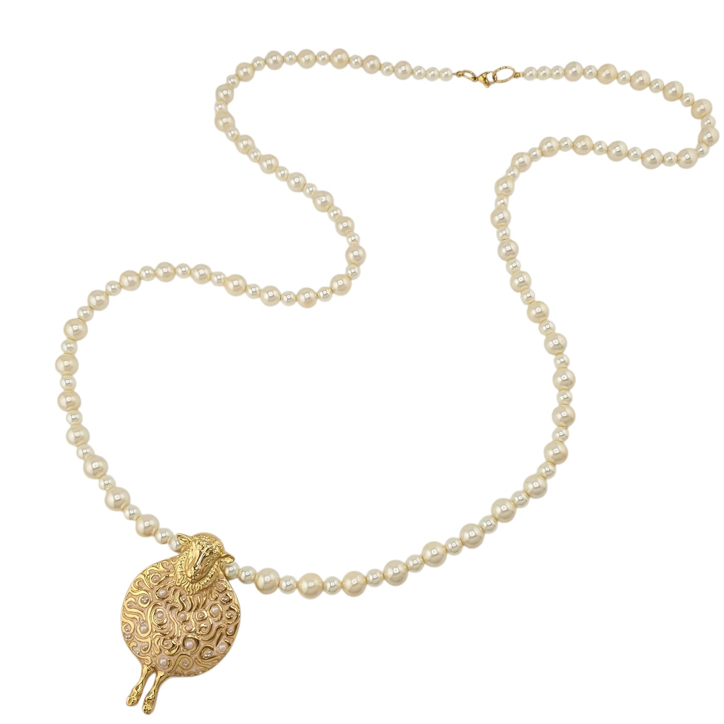 Collar oveja perlas