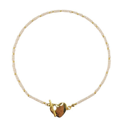 Choker broche corazon