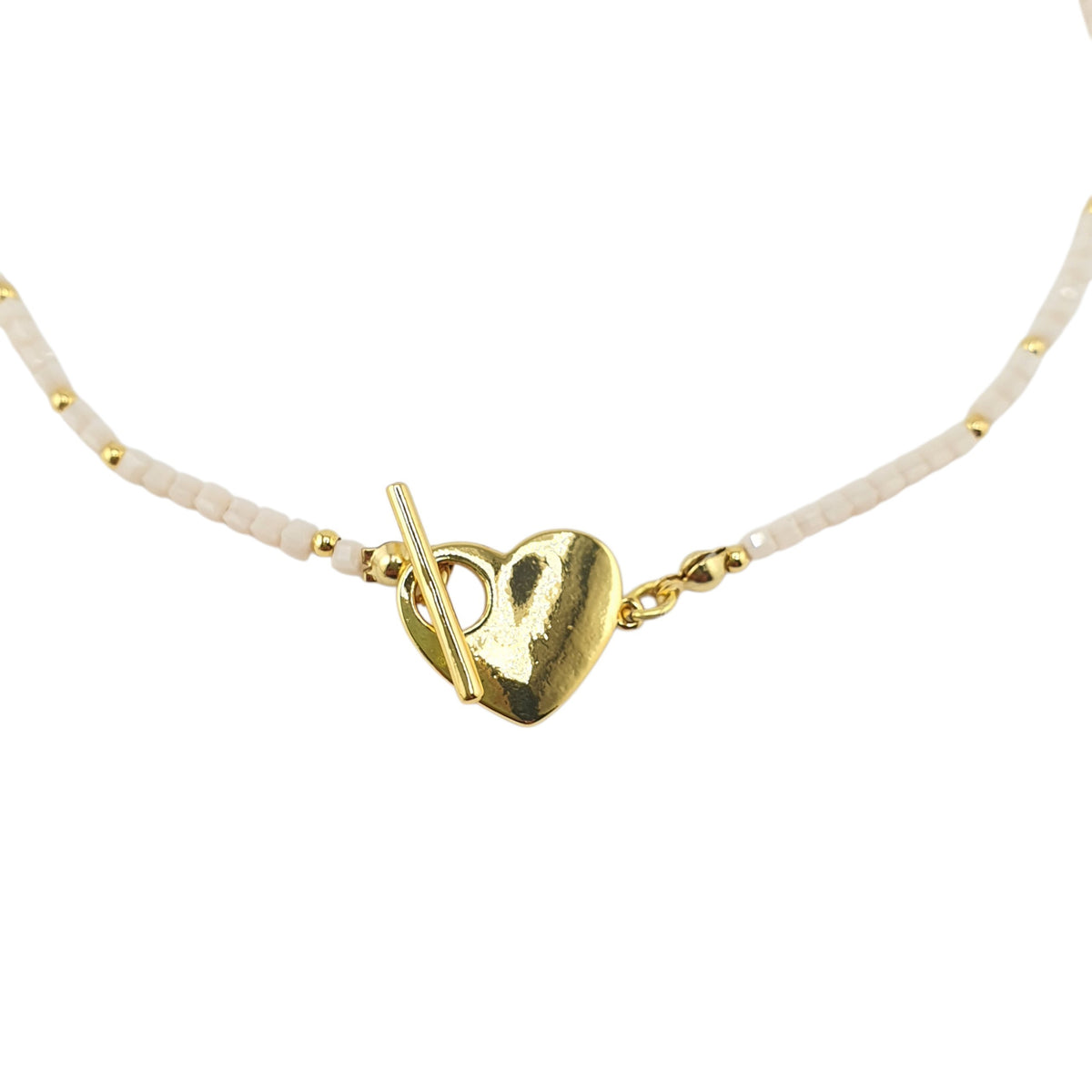 Choker broche corazon