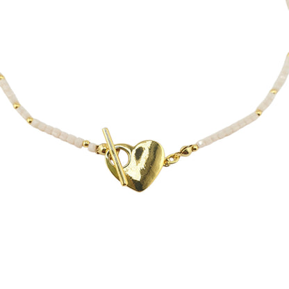 Choker broche corazon