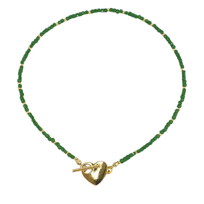Choker broche corazon