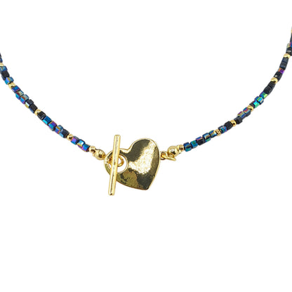 Choker broche corazon