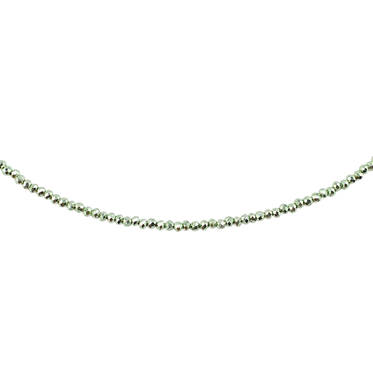 Choker cristal facetado metalico