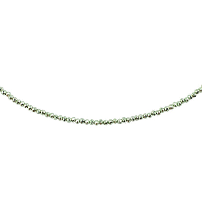 Choker cristal facetado metalico