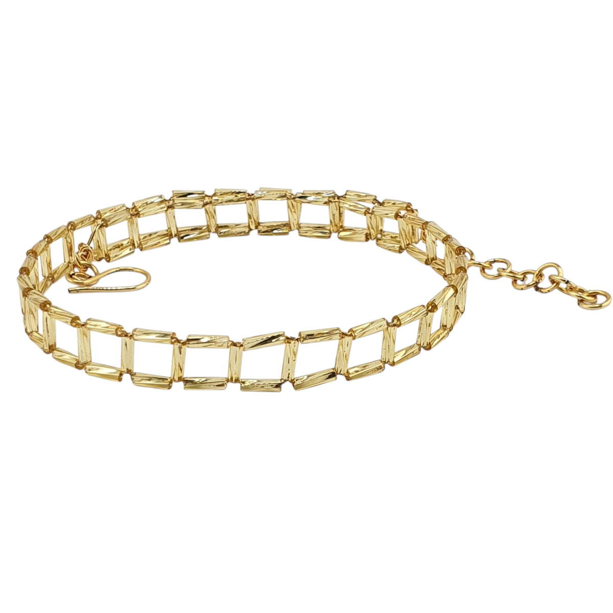 Choker cuadros canutillo