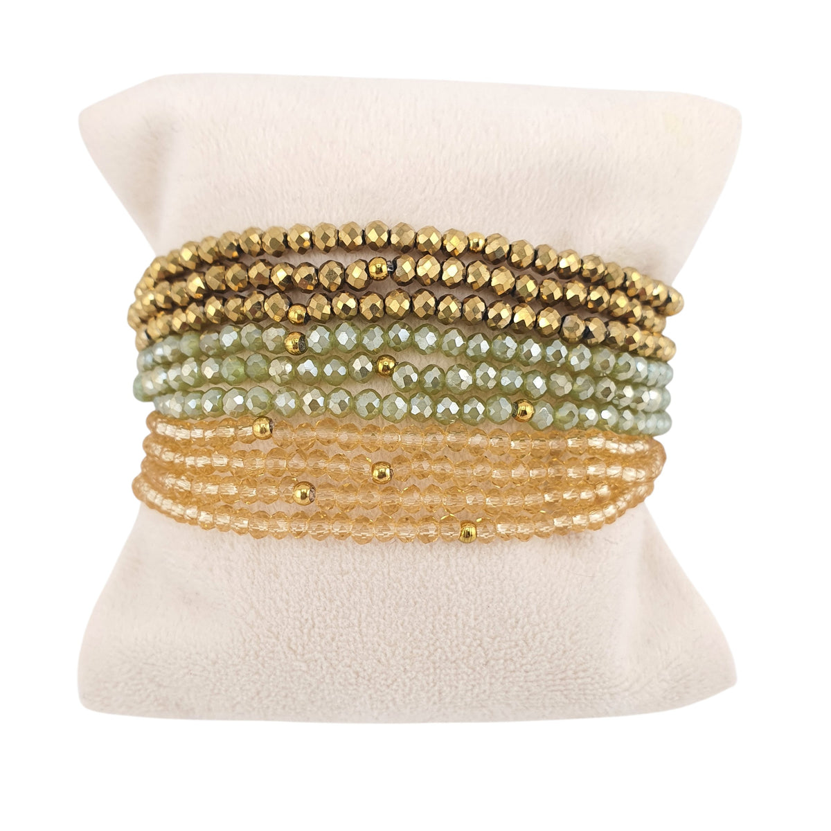 Pulsera set 10 cristal checo