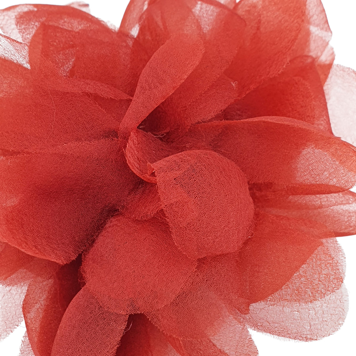 Broche flor organza