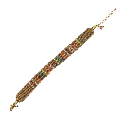 Pulsera Barra Cas y piedras naturales