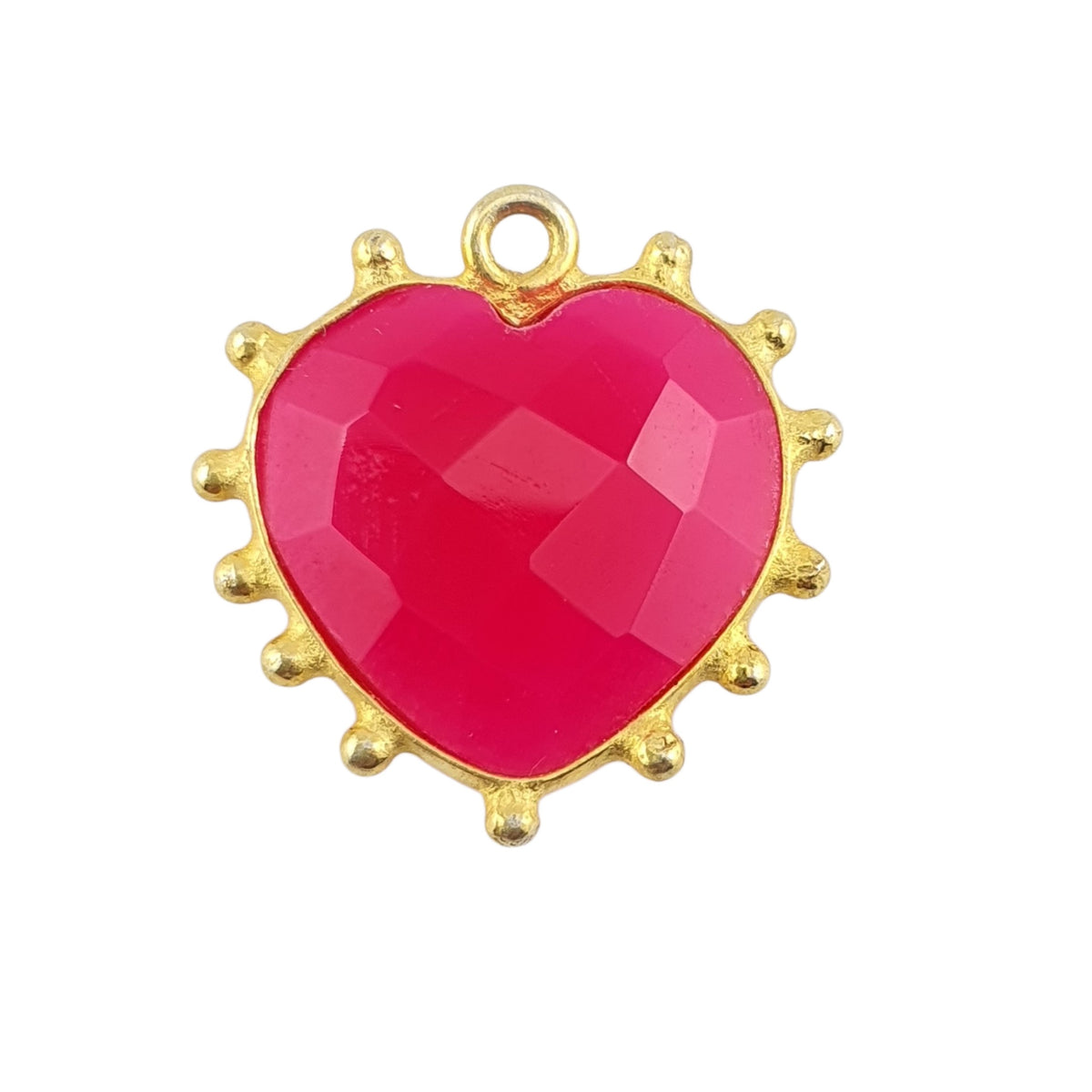 Dije corazon puntitos