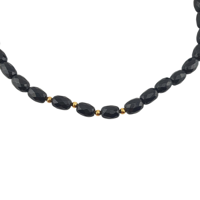 Collar onix negro ajustable