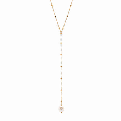 Lariat bolitas perla barroca