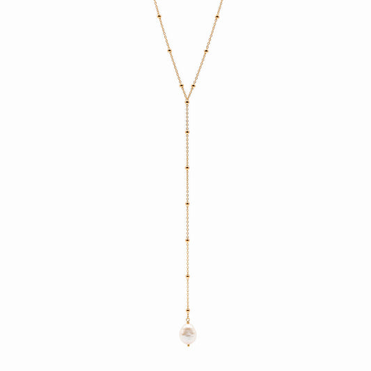 Lariat bolitas perla barroca