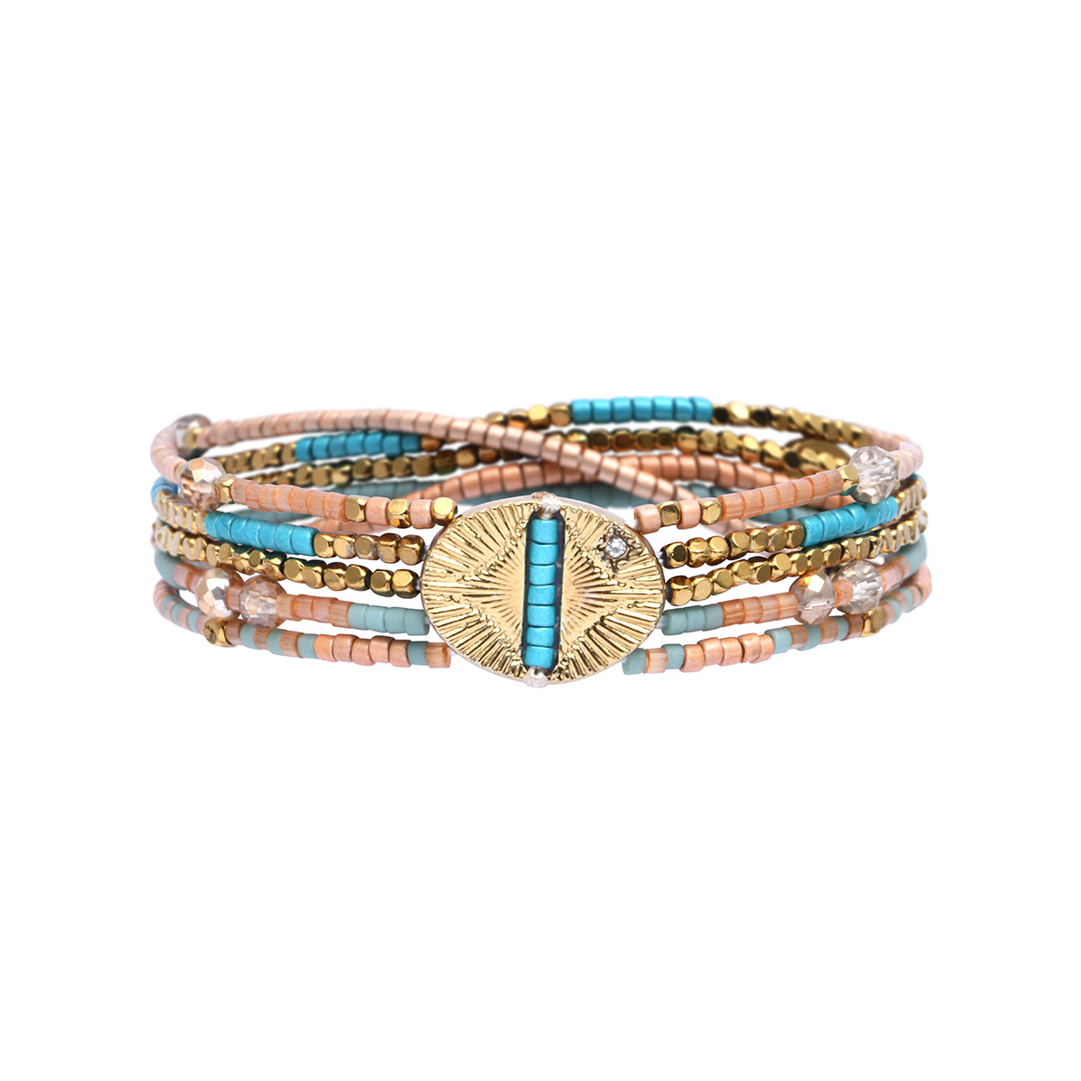 Pulsera edicion especial turquesa salmon
