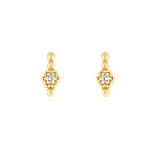 Arete hexagono central 3 bolitas