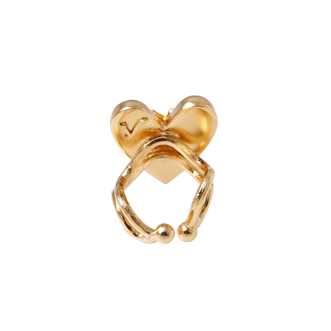 Anillo corazon 11:11 olas ajustable