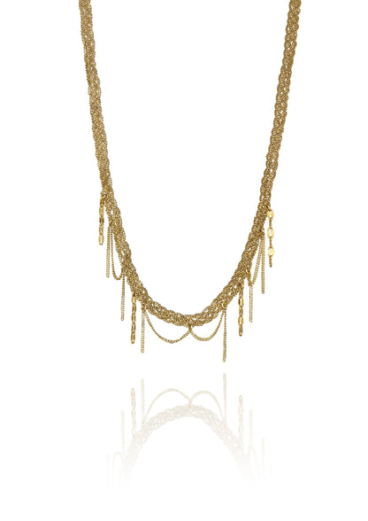 Cadena trenzada con cadenas en U
